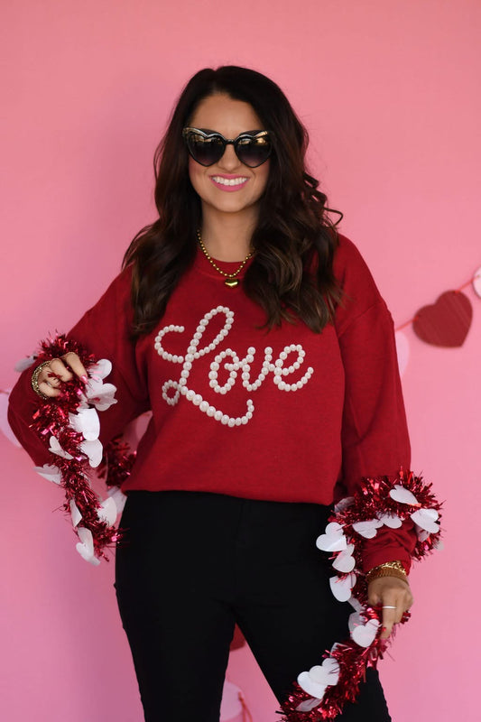 Love Pearl Graphic Sweatshirt