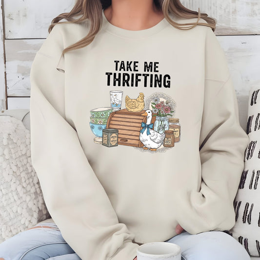 Take Me Thrifting Graphic Sweatshirt
