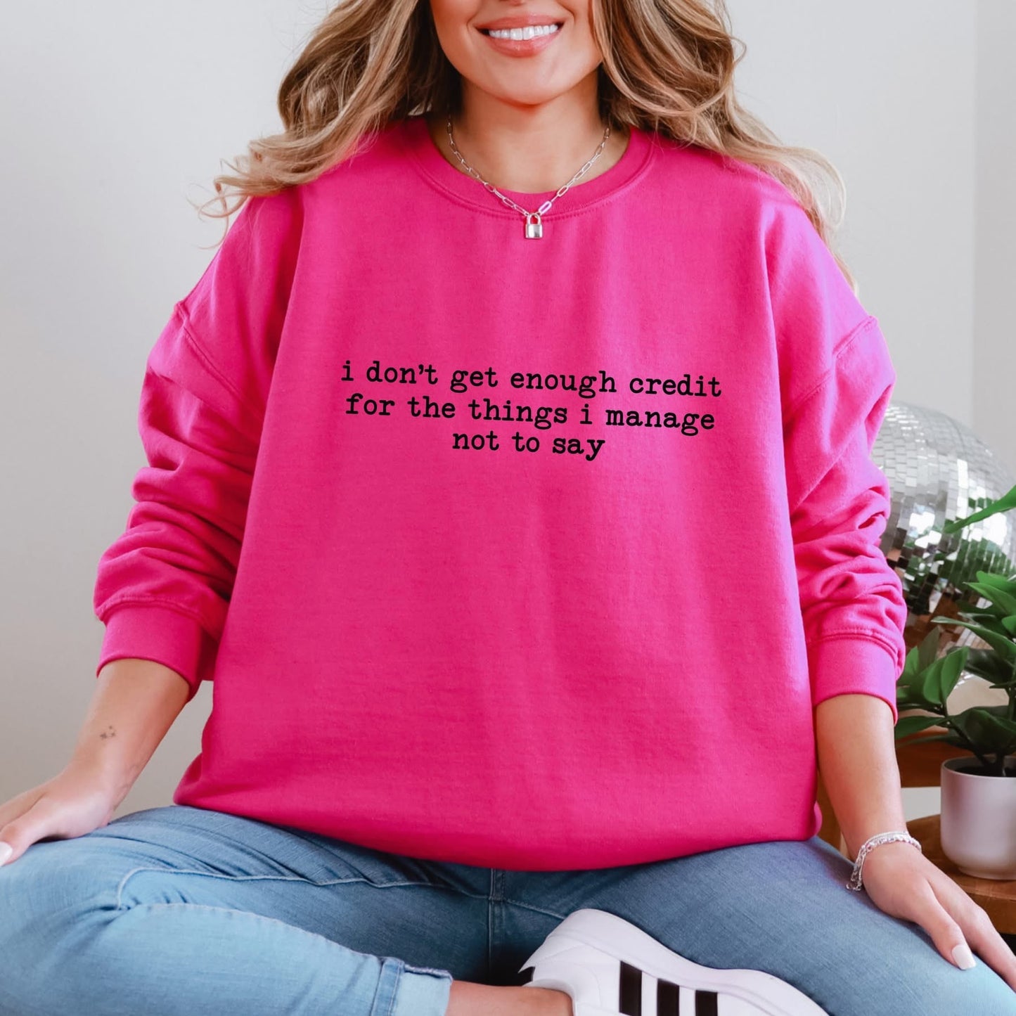Enough Credit Graphic Sweatshirt