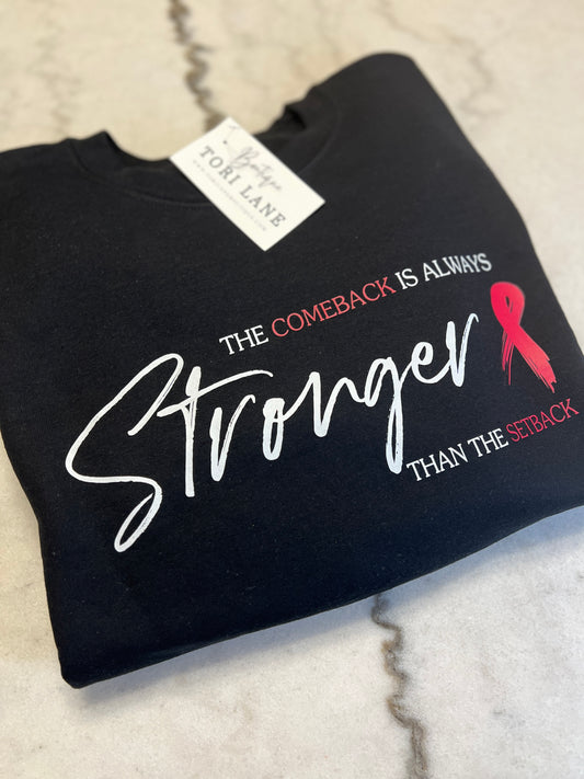 Stronger Than The Setback Graphic Tee/ Sweatshirt