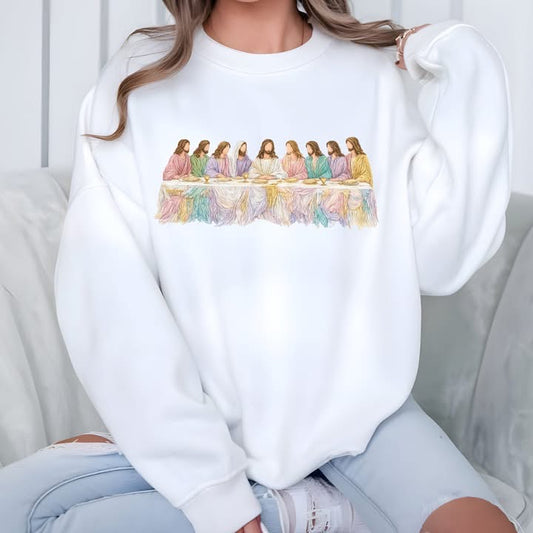 Christian Last Supper Graphic Sweatshirt