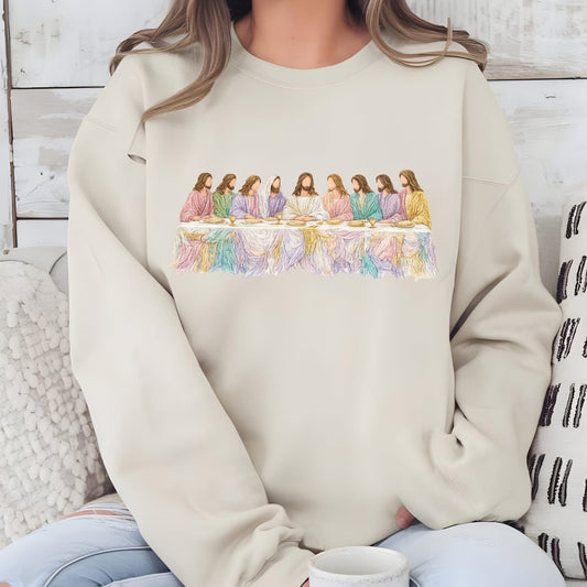 Christian Last Supper Graphic Sweatshirt