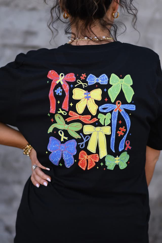 Autism Bows Graphic Tee