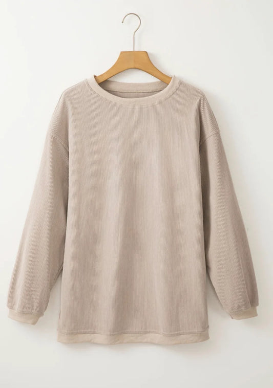 *PREORDER* Ribbed Oversized Sweatshirt