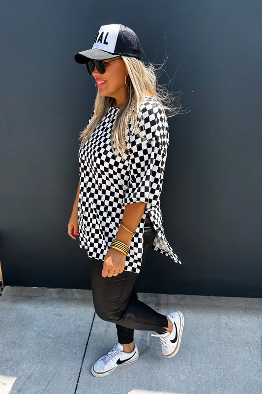 Check Her Out Side Slit Top Plus+
