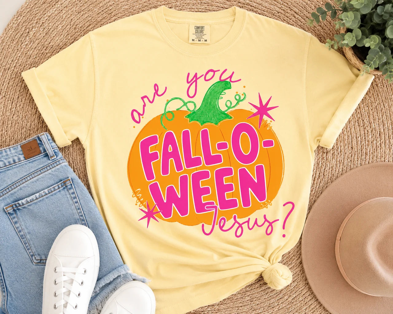 Falloween Jesus Graphic Tee