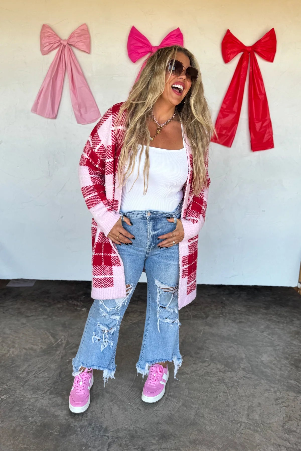 Plaid Cloud Cardigan