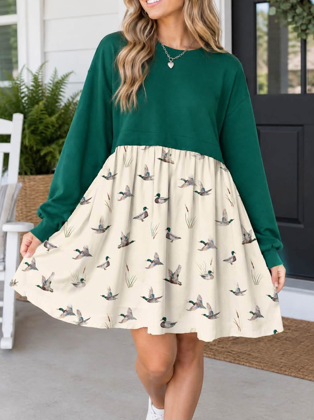 *PREORDER* Green Mallard Dress