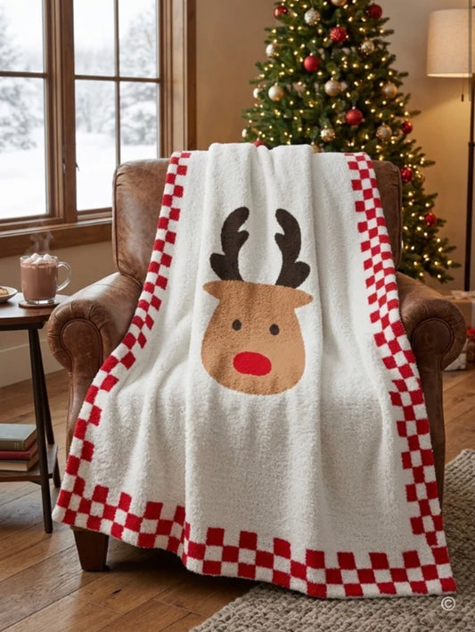 *PREORDER* Reindeer Christmas Blanket
