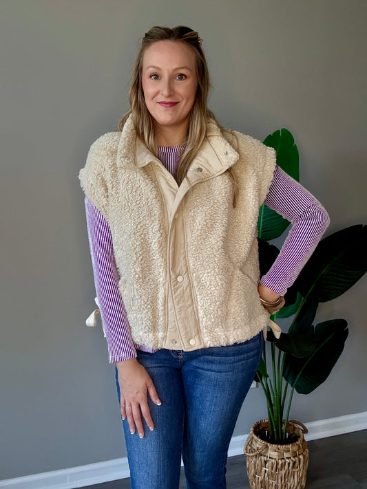 Cozy Oversized Faux Fur Vest