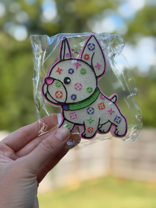 Puppy Car Air Freshie (Cinnamon Buns Scent)