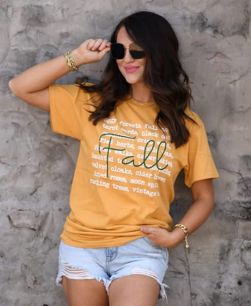 Fall Words Graphic Tee