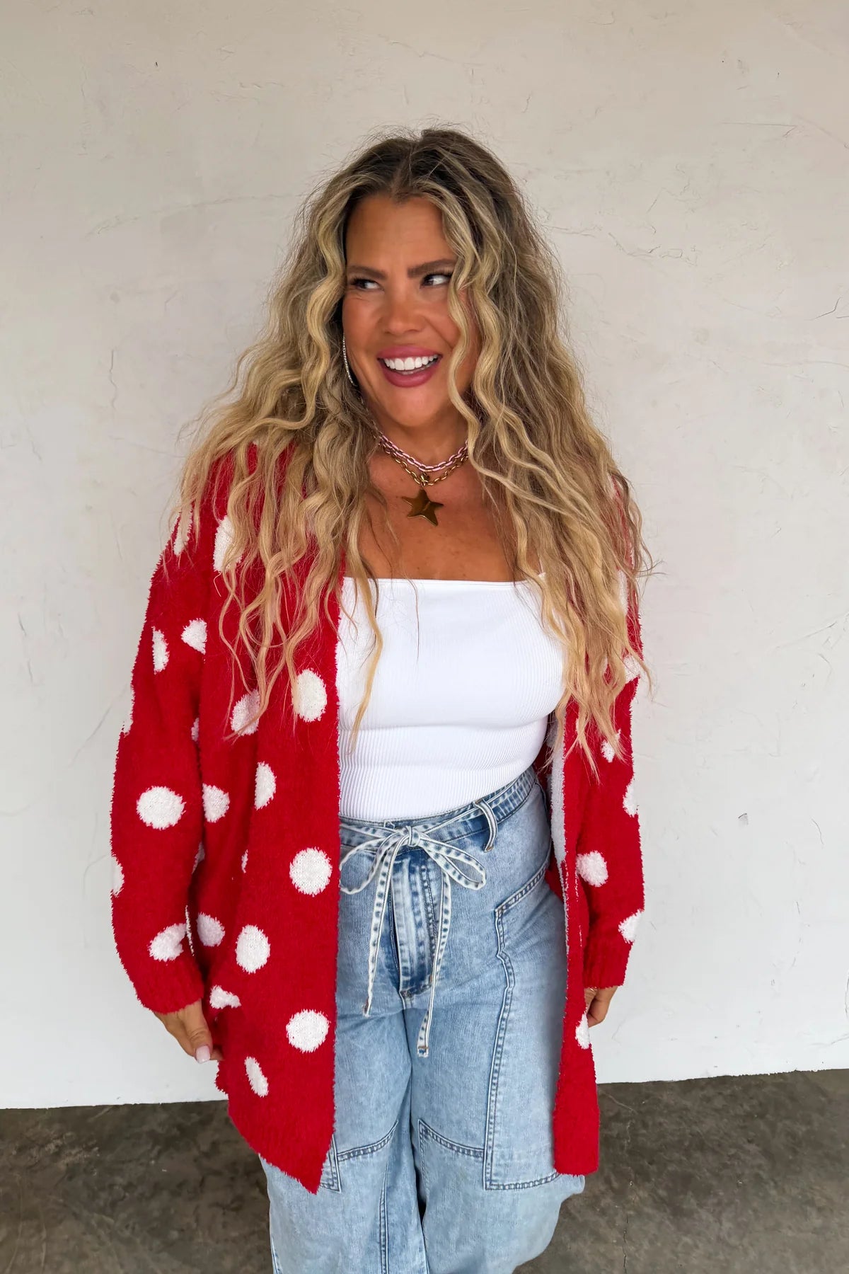 Polka Dot Cloud Cardigan