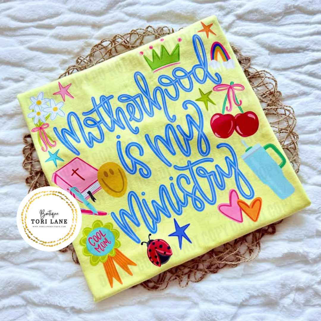Motherhood Is My Ministry Graphic Tee
