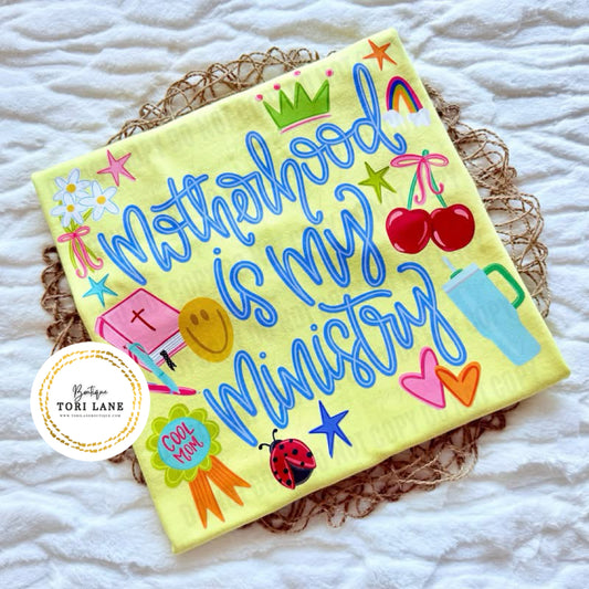 Motherhood Is My Ministry Graphic Tee