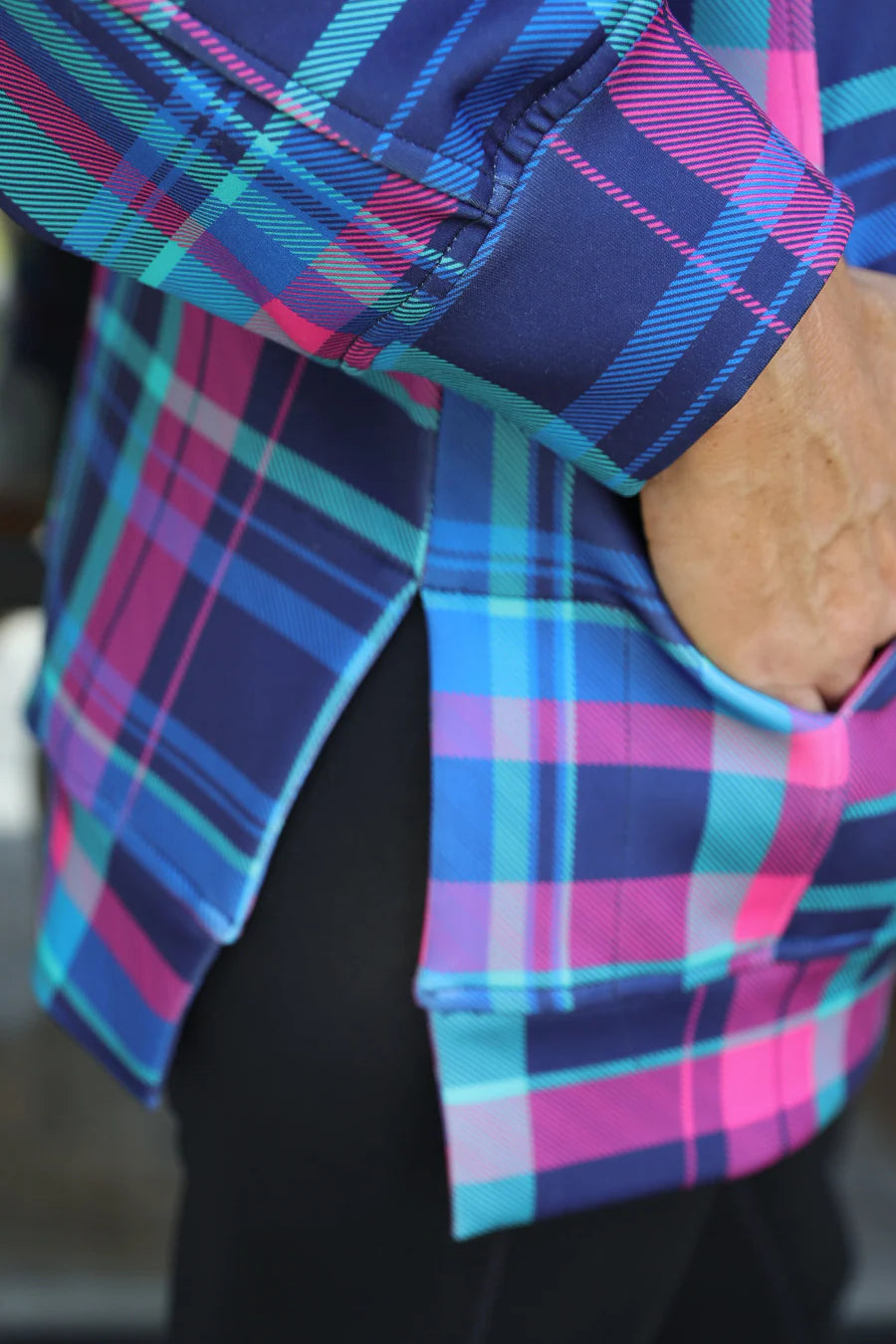 Plaid Pop Everyday Pullover