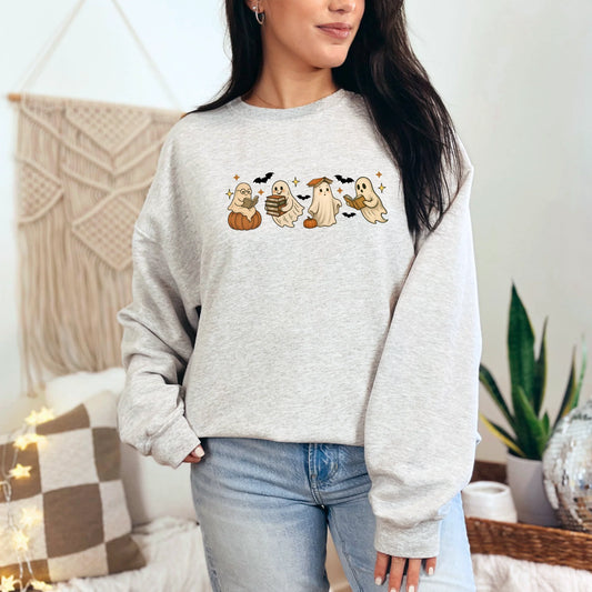 Reading Ghosts Graphic Sweatshirt