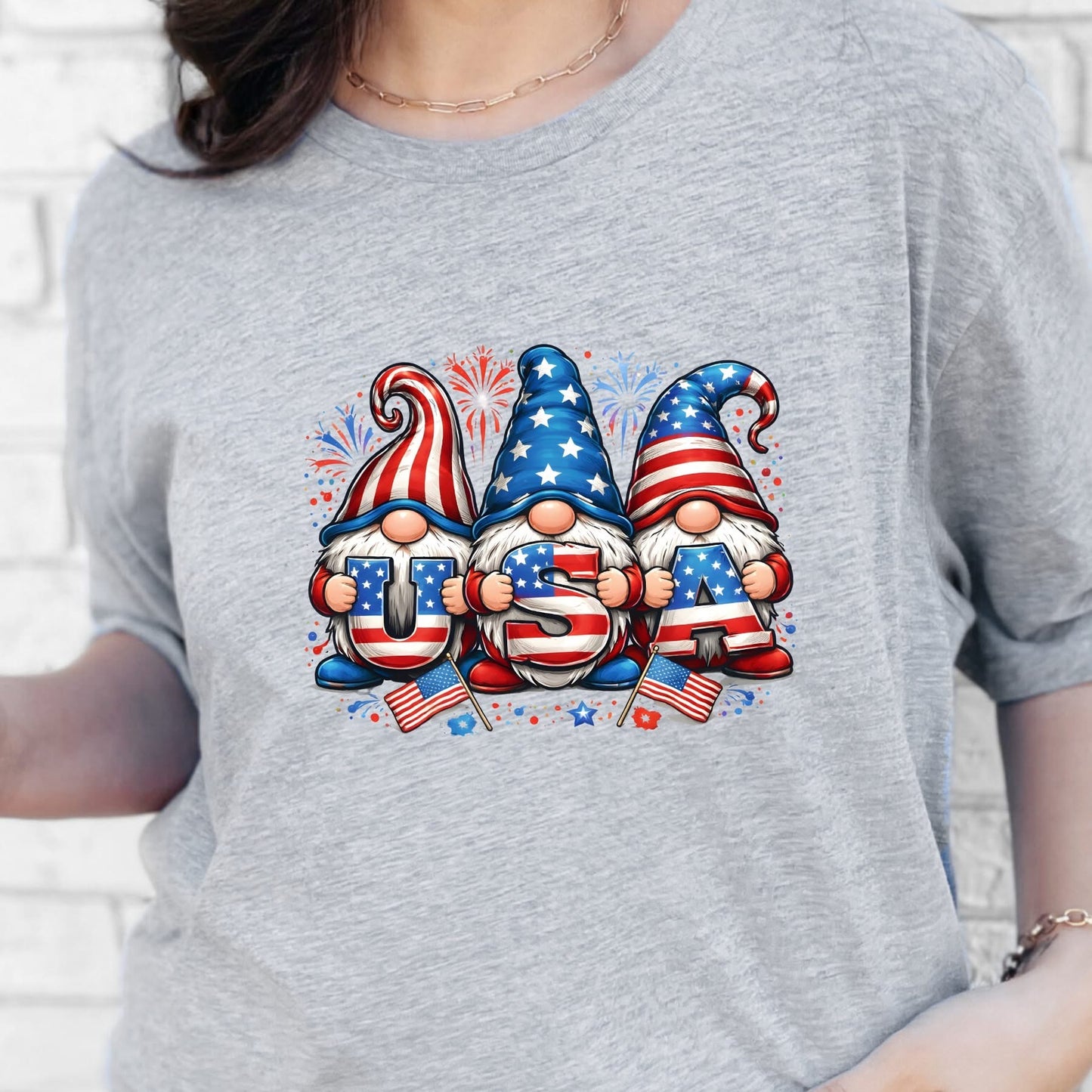 Patriotic Gnomes Graphic Tee