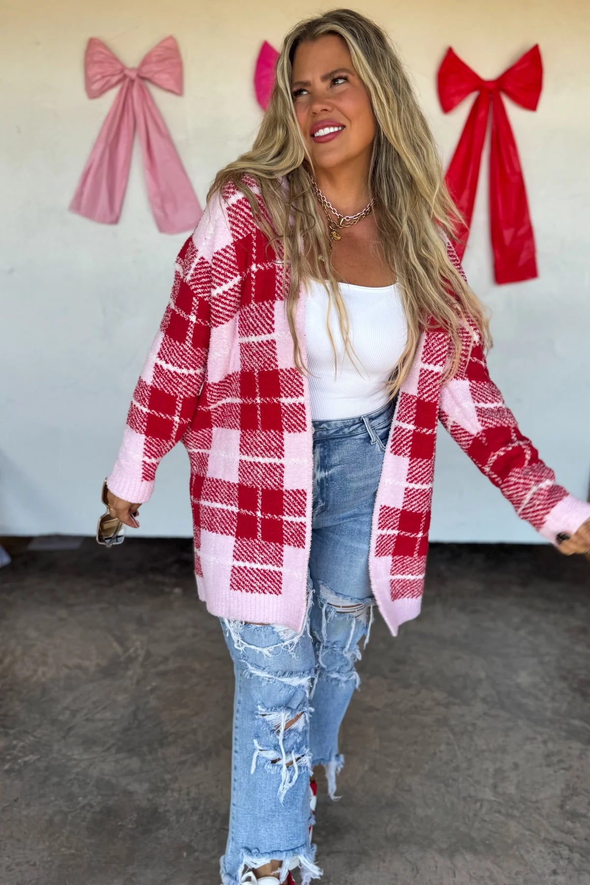 Plaid Cloud Cardigan
