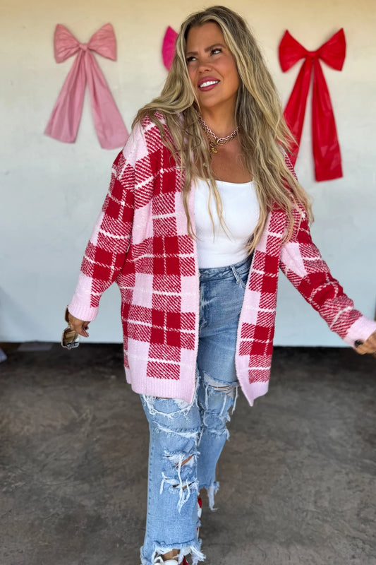 Plaid Cloud Cardigan