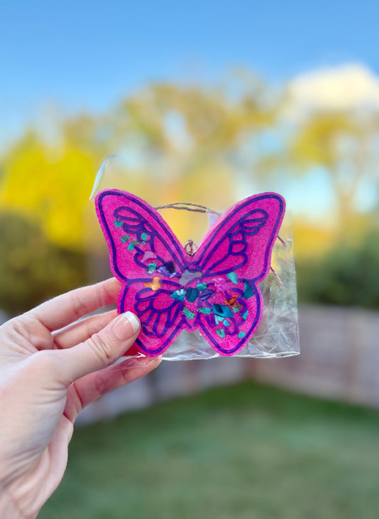 Butterfly Car Air Freshie (Gain Mango Tango Scent)