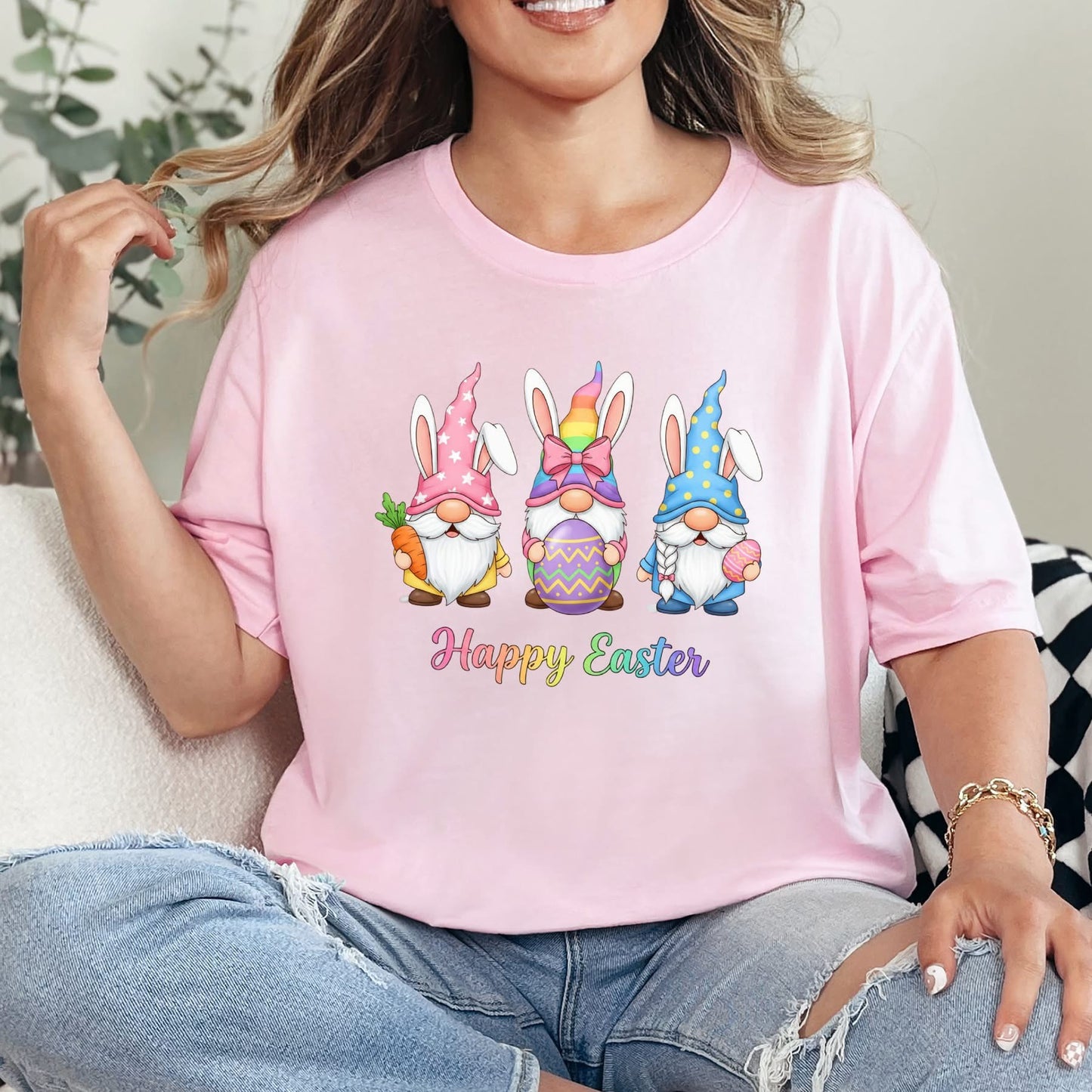 Happy Easter Gnomes Graphic Tee