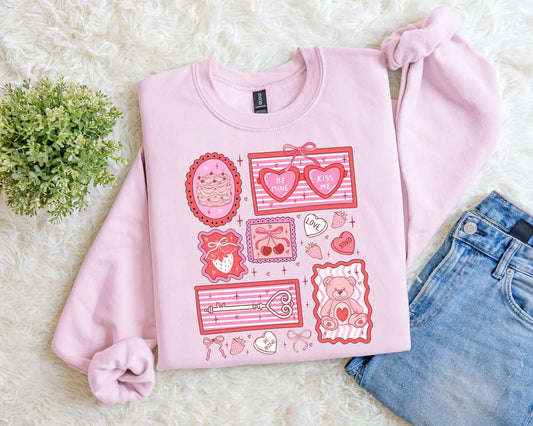 Miss Me Stamps Graphic Sweatshirt