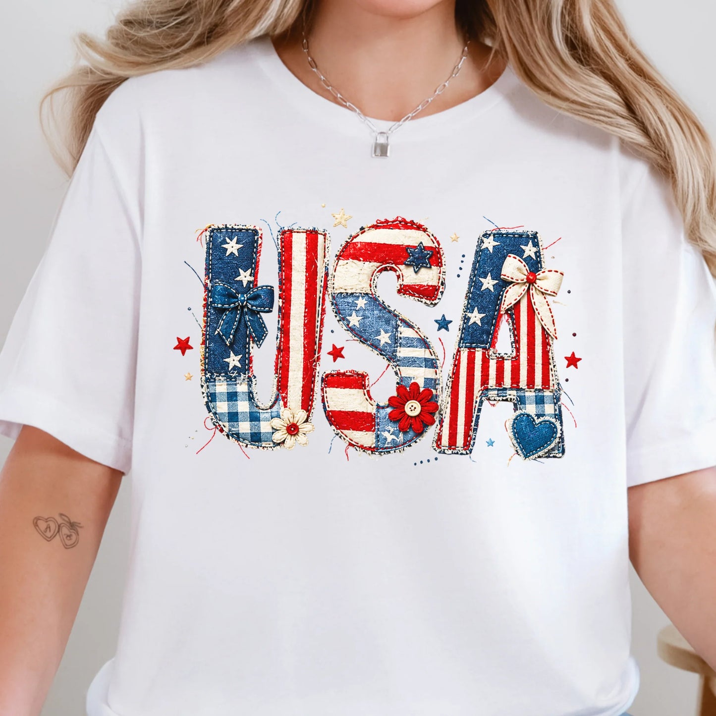 USA Patchwork Graphic Tee