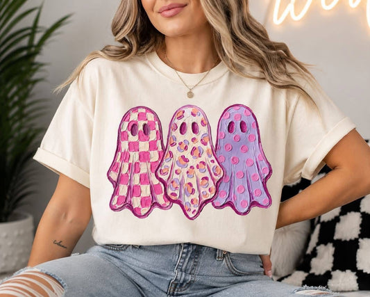 Three Painted Ghosts Graphic Tee