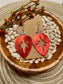 Red Christmas Ornament Earrings