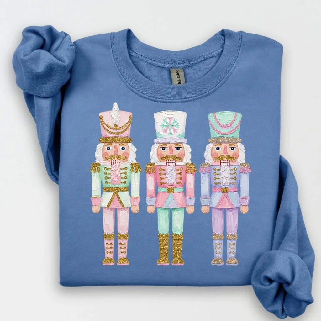 Preppy Nutcracker Graphic Sweatshirt