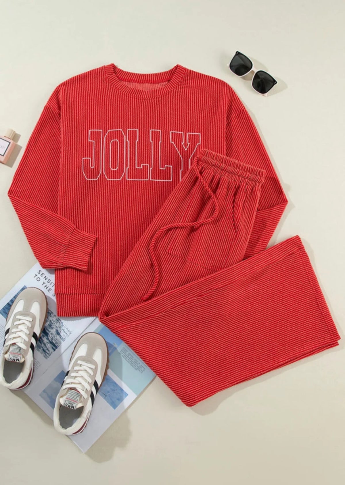 *PREORDER* Corded Christmas Long Sleeve Pants Set