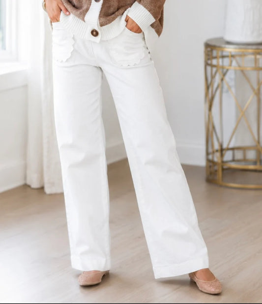 *PREORDER* Scallop Patch Jeans