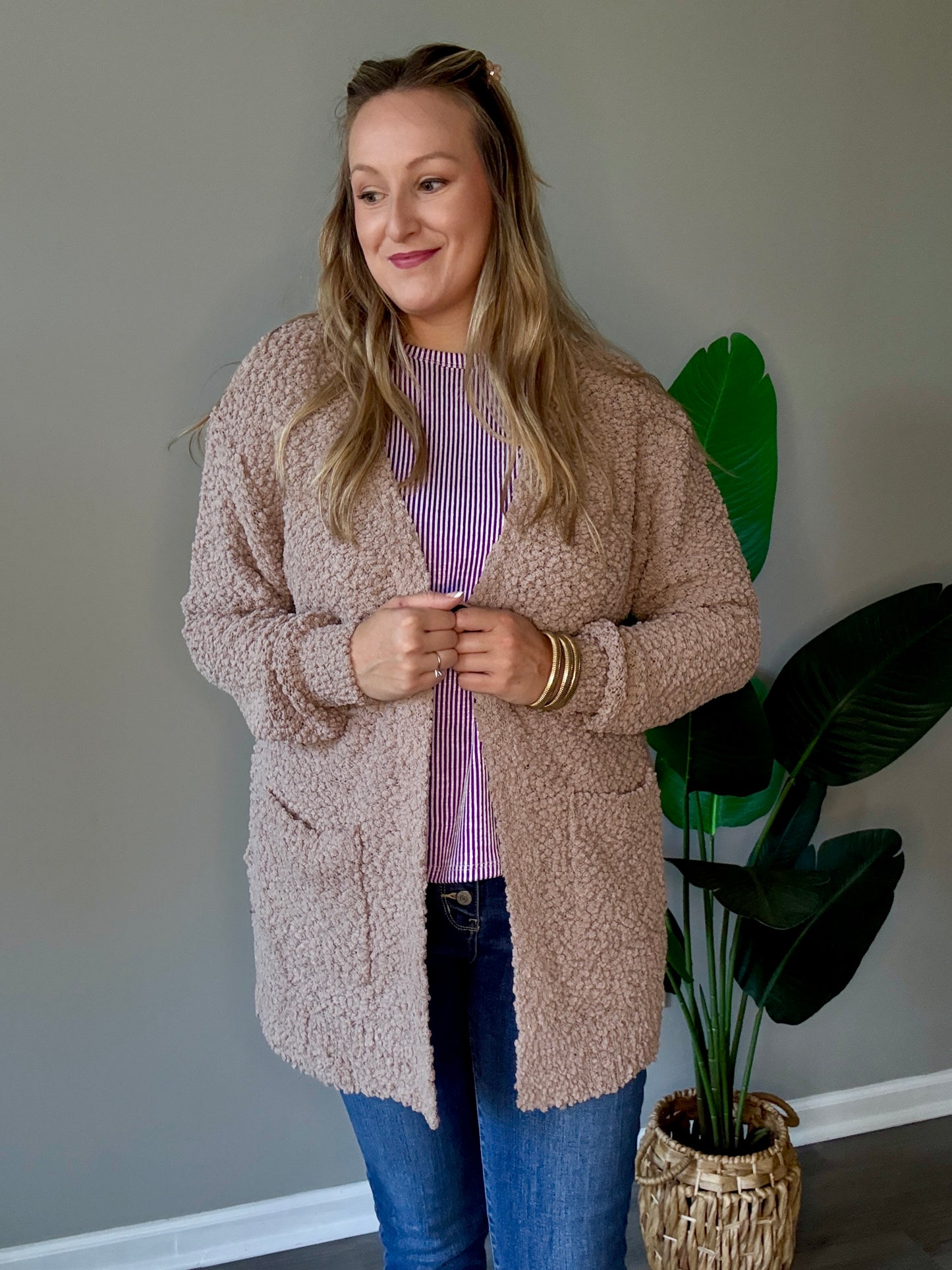 Mocha Popcorn Cardigan