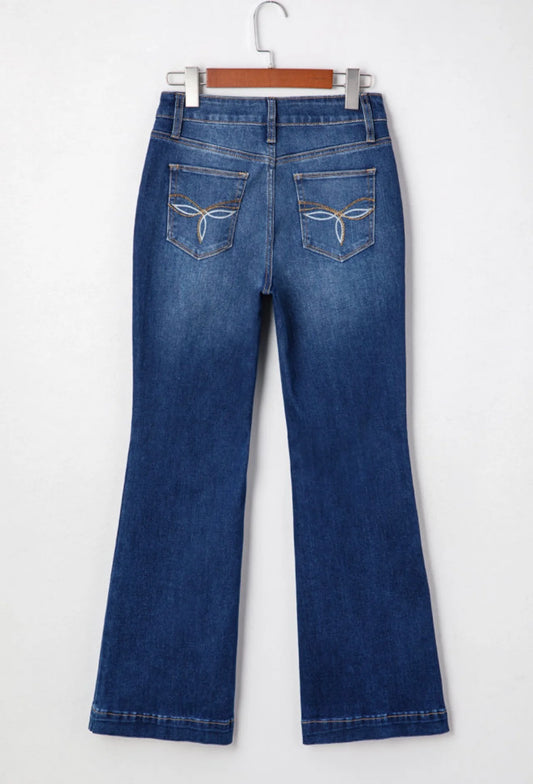 *PREORDER* Patch Pocket Bootcut Jeans