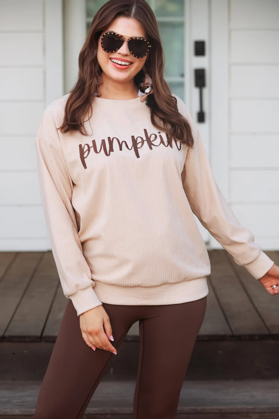 Pumpkin Sweater Top