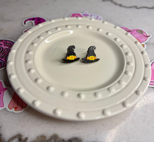 Witch Hat Stud Earrings