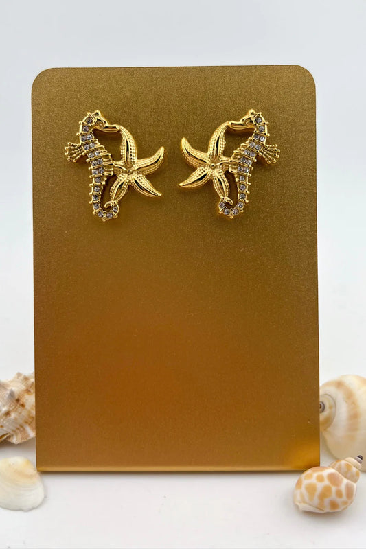 Hidden Treasure Gold Earrings