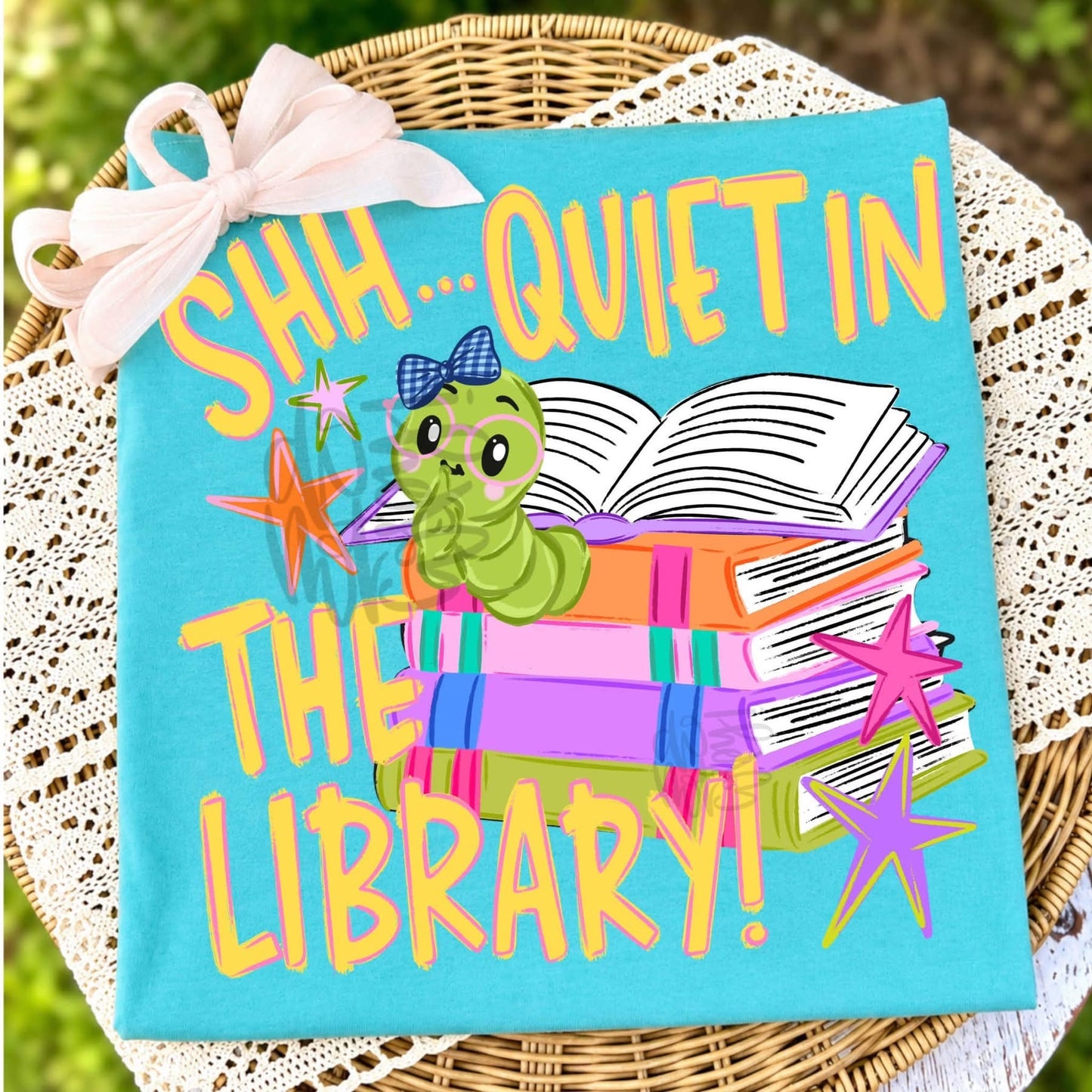 Shh Quiet in the Library Graphic Tee