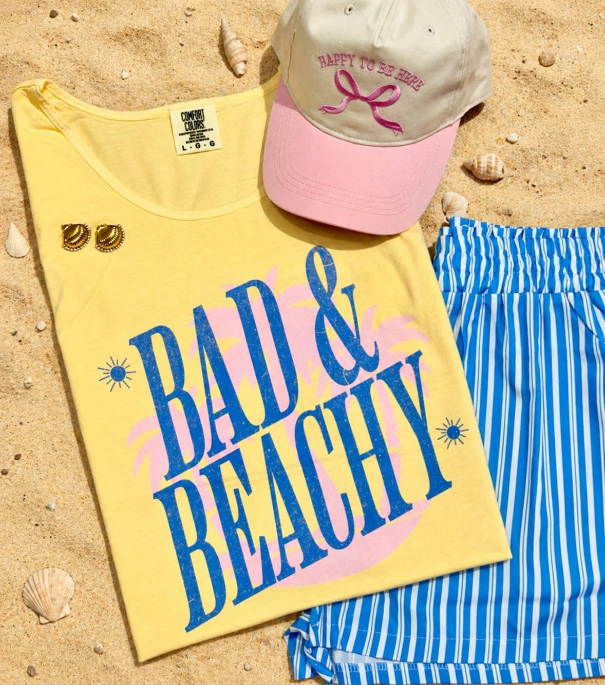 Bad And Beachy Graphic Tank Top
