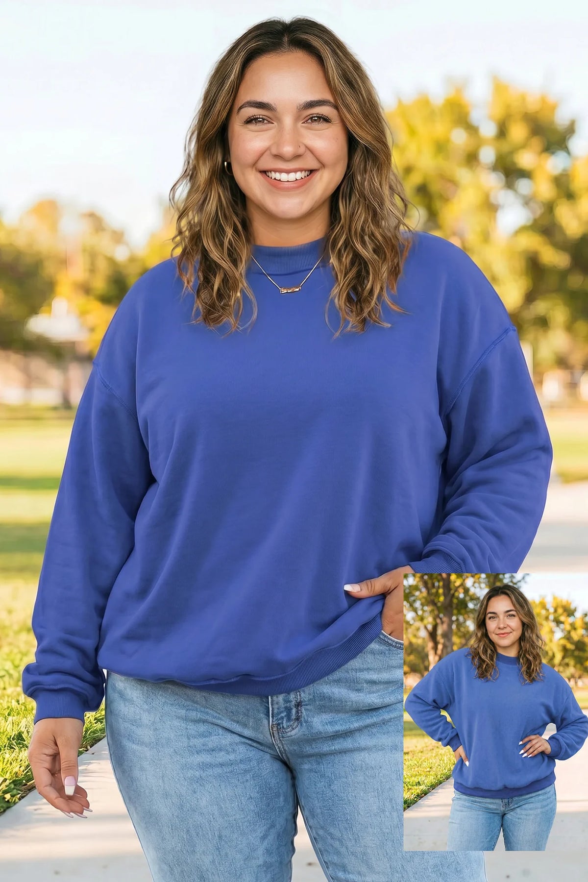 *PREORDER* Plus+ Exposed Seam Reversible Sweatshirt *multiple colors*