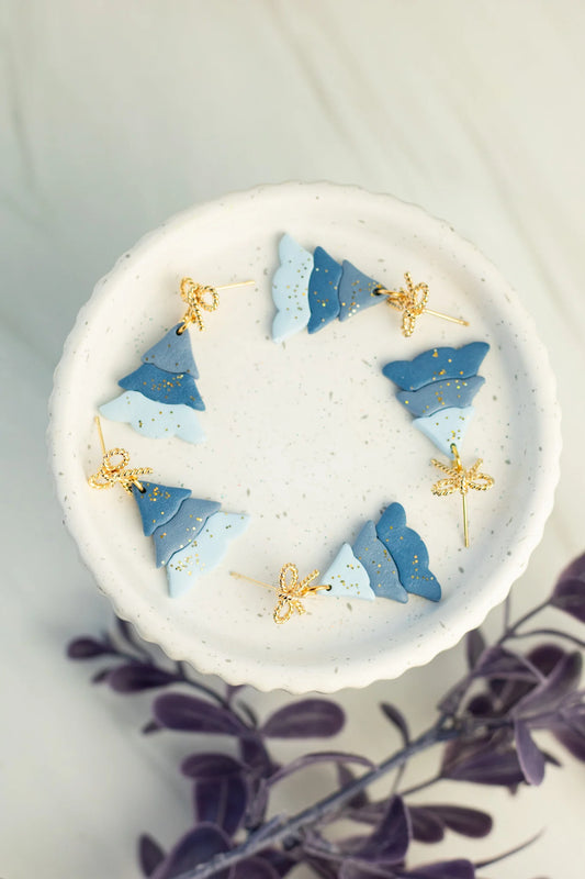 *PREORDER* Blue Ombré Tree Dangle Earrings