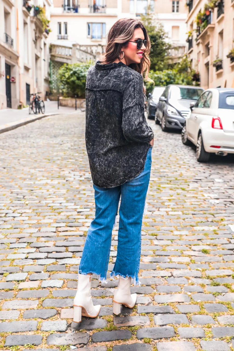 Plus+ Deana Oversized Button Up Top