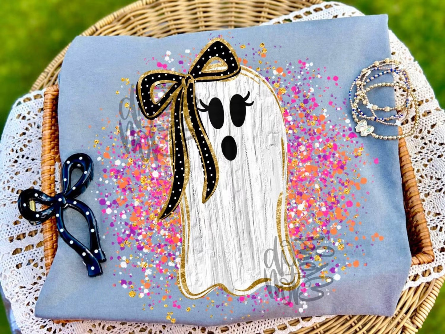 Ghost Splatter Graphic Tee