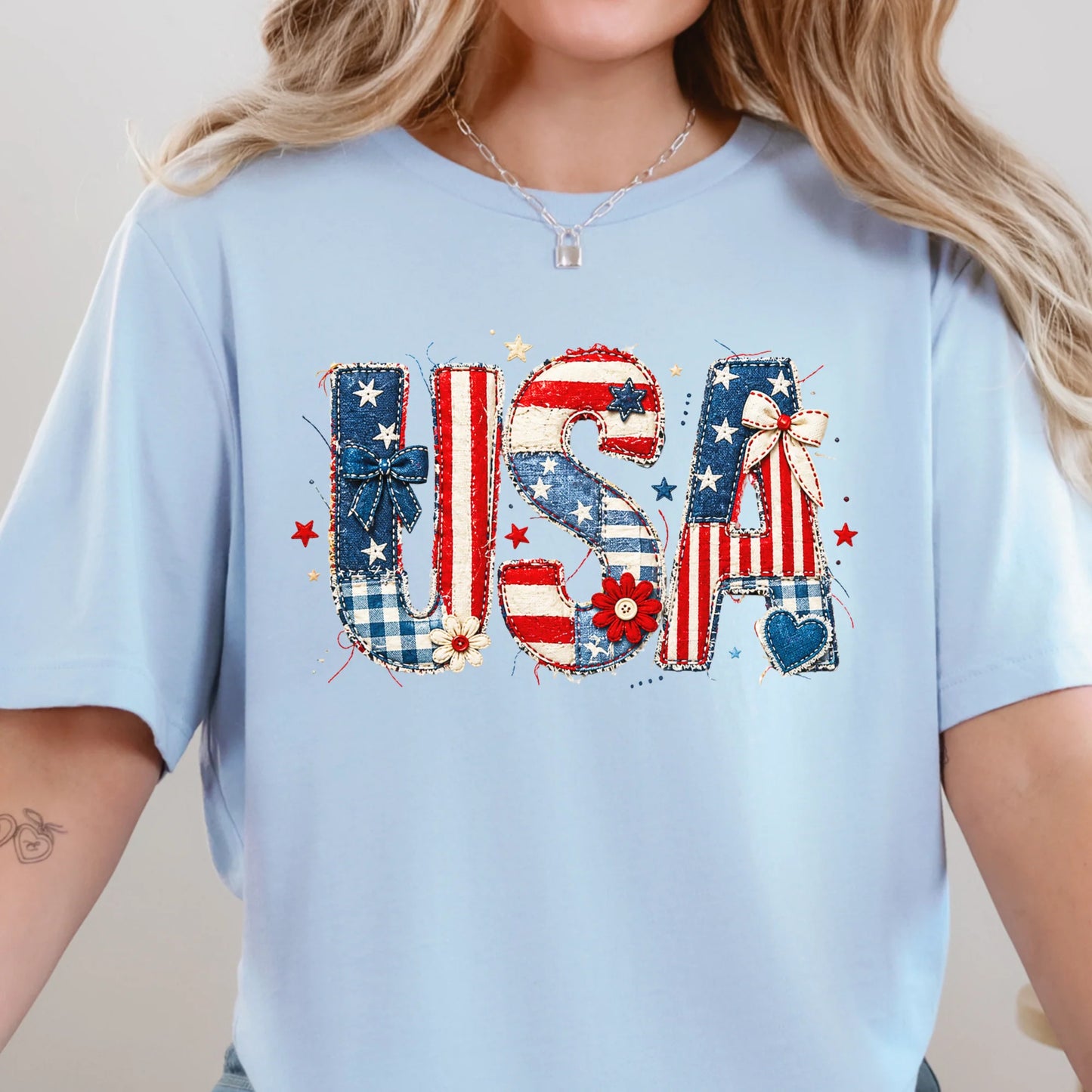 USA Patchwork Graphic Tee