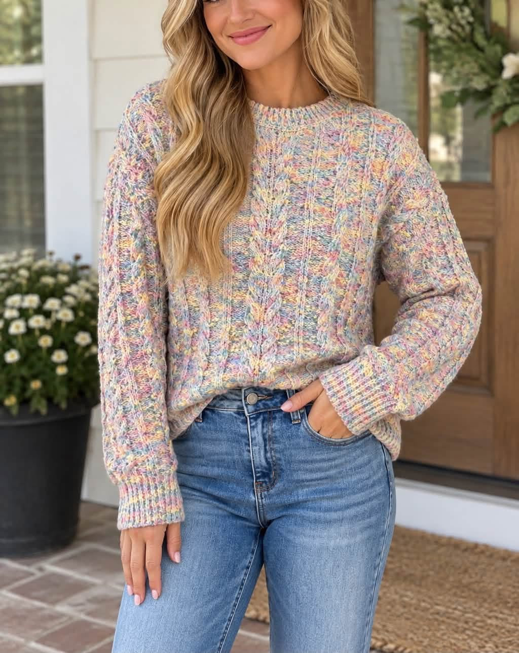 *PREORDER* Cozy Cable Knit Sweater