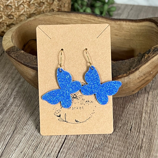 Blue Butterfly Earrings