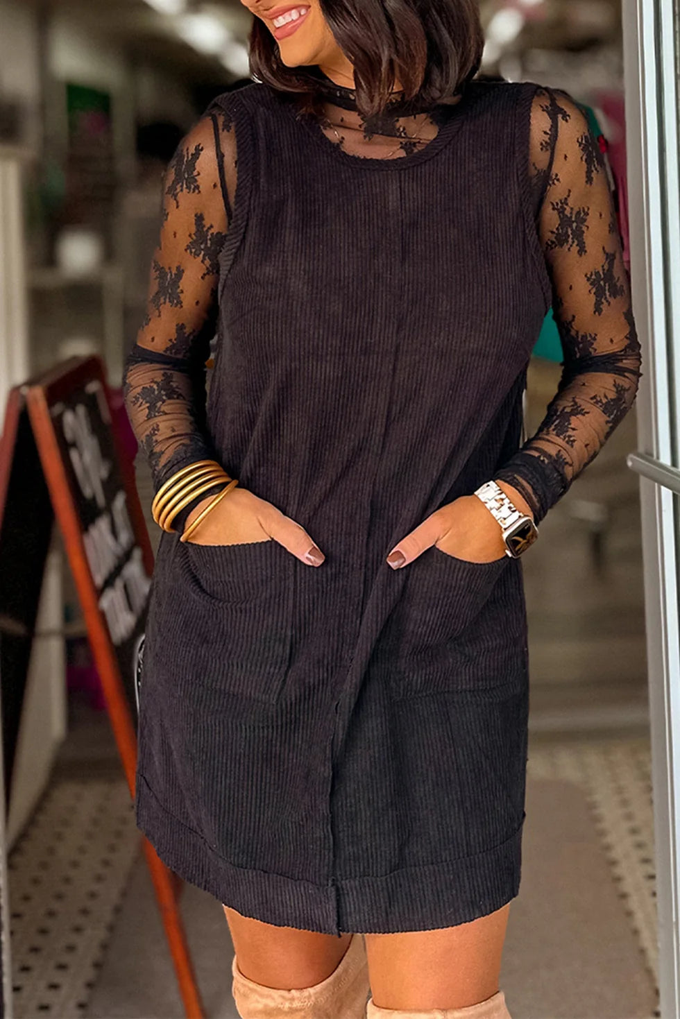 *PREORDER* Corduroy Mini Dress