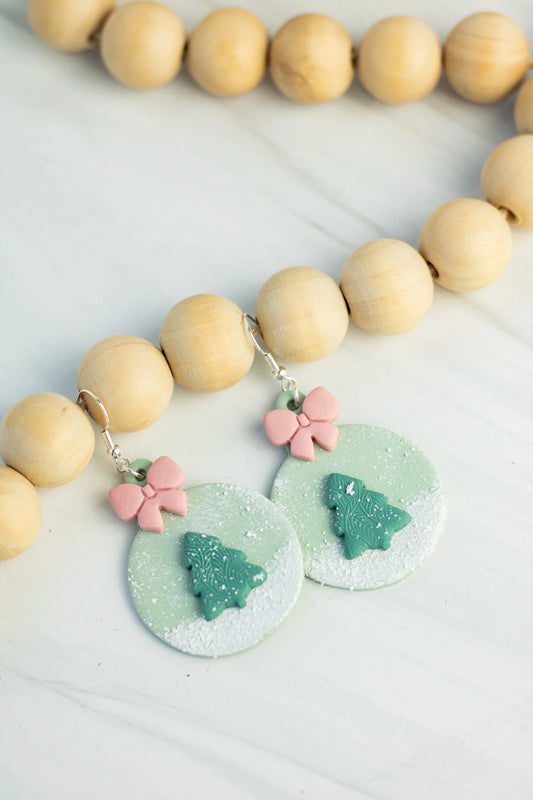 Sage Ornament Clay Earrings