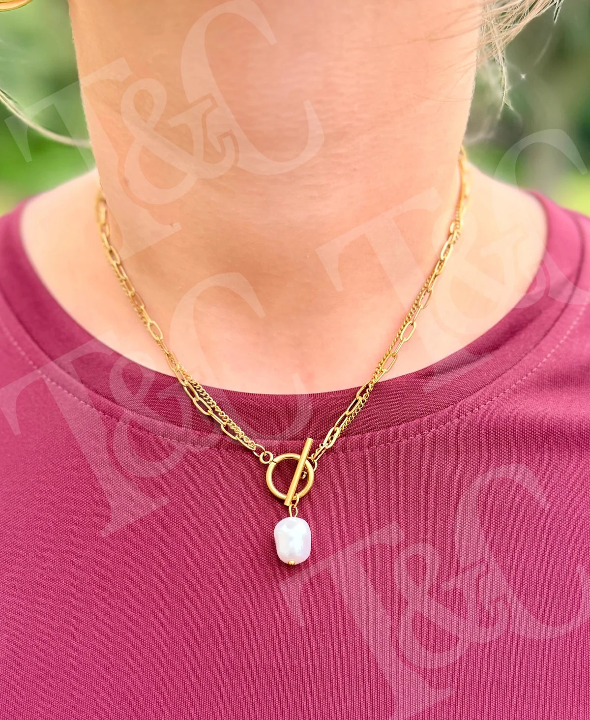 Gold Double Layered Necklace